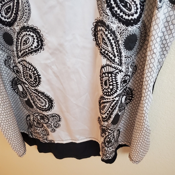 Worthington 2X Sleeveless Embroidered Lace Floral Boho Top Blouse - Picture 4 of 6